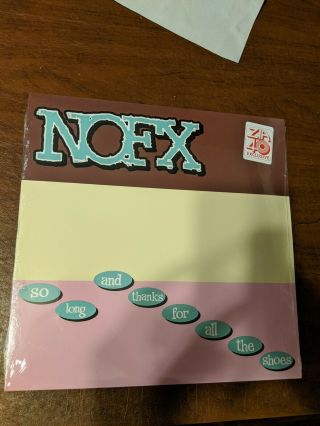 Nofx " So Long And Thanks For All The Shoes " Lp Baby Blue Vinyl Zia Excl.  Xx/500