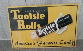 Tootsie Roll Candy Store Decor Metal Sign 10 X 16