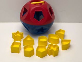 Tupperware Shape O Ball Tuppertoys Shapes Sorter - Complete With 10 Shapes Toy
