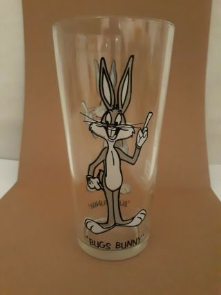 Vintage 1973 Bugs Bunny Pepsi Glass Warner Bros Collector Series
