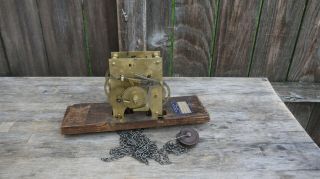 Early American Tall Case Clock Movement