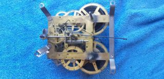 Antique E Ingraham 3 27 Mantel Shelf Parlor Clock Movement Parts Repair G4