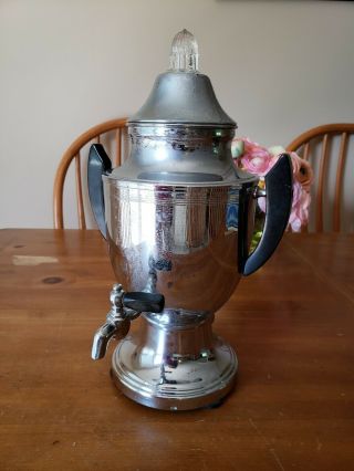 Vintage Art Deco Percolator Coffee Pot Without Cord