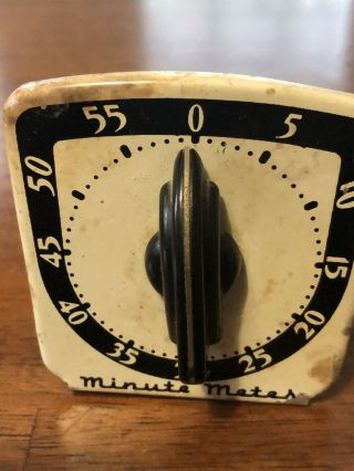 Minute Mates Vtg Antique Kitchen Timer.  1930 