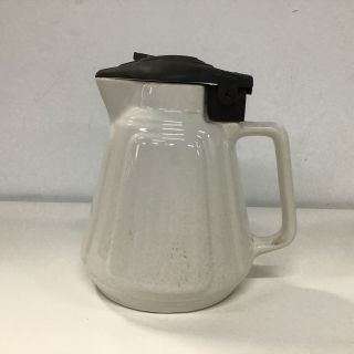 Vintage Speedie White Ceramic Electric Kettle With Black Bakelite Lid 927
