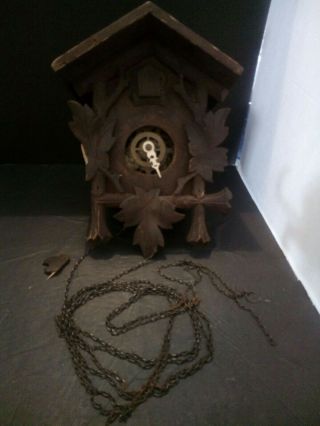 Vintage Cuckoo Clock - Only Needs Repairs Made In Germany Faller Sohne