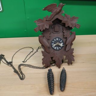 Vintage Cuckoo Clock - Only Needs Repairs Made In Germany