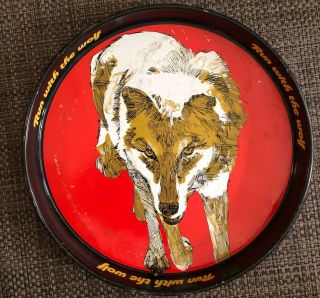 Vintage Wolf’s Head Oil Advertising Tray