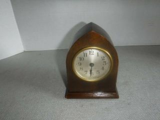 Small Antique Seth Thomas Clock - Made In U.  S.  A.  - - 5 1/4 Inches Tall.
