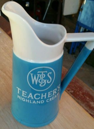 Teachers Highland Cream Scotch Whiskey Pub Jug Water Pitcher Bar