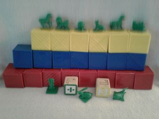 Tupperware Busy Blocks With Animals,  Etc.  For Quantities.