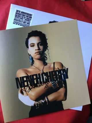 Neneh Cherry Raw Like Sushi Gold Vinyl - Hand Signed Autographed Litho Print