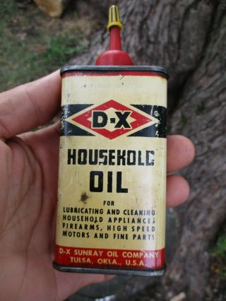 Vintage D - X Household Oil Can Oiler