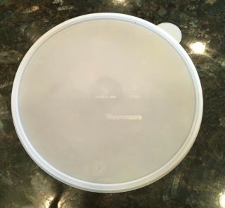Vintage Tupperware 2578 Sheer Round Replacement Lid For Reheatable Container