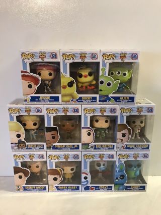 Funko Pop Disney Pixar Toy Story 4 Set Of 11 (completed And) Woody Buzz
