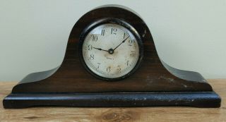 Antique Gilbert Wooden Mantle Clock W/wind Up Key 4335; Not