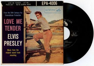Elvis Presley Usa Epa - 4006 Love Me Tender 1956 Dog On Top Ep 2 Ex - /ex -