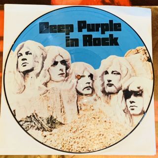 Promo Deep Purple - In Rock Vinyl Lp Picture Disc,  Poster Nm