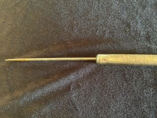 Antique Vintage Advertising Steel Ice Pick John Simmons Co.  Nyc Lic Pipe Yards