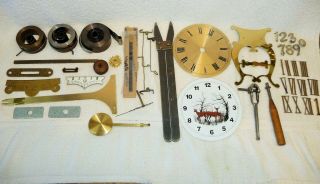 Loy: Vintage Clock Repair Stuff - - Tools And Parts