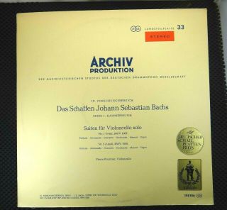 Johann Sebastian Bach – Pierre Fournier ‎– Suiten Für Violoncello Solo (198 186)