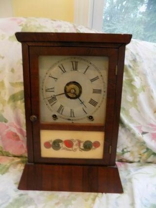 Seth Thomas Slant Base Cottage Clock,  8 Day T&s&alarm,  C.  1875, .