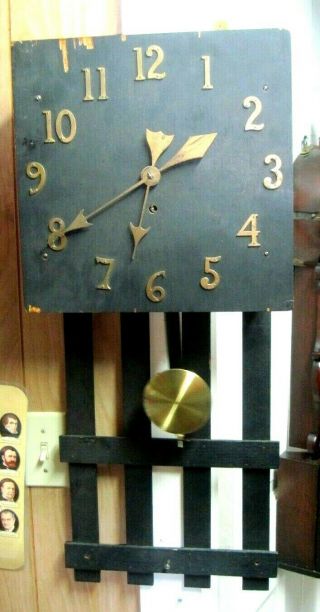 Vintage Haven Mission Oak Wall Clock 30 Inches (1900)