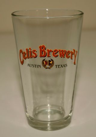 Celis Brewery Beer Glass Austin Texas Belgian - Style Ale Alcohol