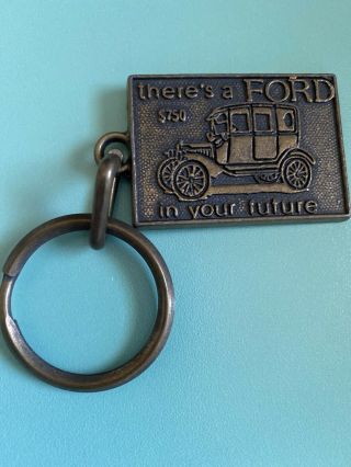 Vintage Brass Ford Keychain " There 