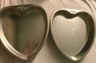 Older Bake King Heart Shaped Cake Pans - 9 3/4 " Long