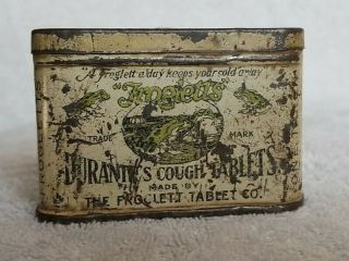 Antique Advertising Tin Utica,  Ny Froglett 