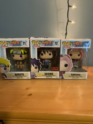 Naruto Shippuden Team 7 (naruto,  Sasuke,  And Sakura) Funko Pop