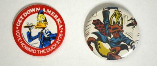 Howard The Duck Presidential Election Pin Button Marvel 1976,  Wrightson Button