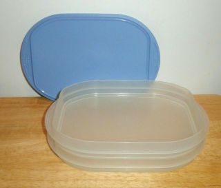 3 Piece Tupperware Fridge Stackable Cheese Deli Containers 2576