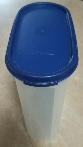 Tupperware Modular Mates 9 3/4 Cup 2.  3l Sheer Container 1614 Blue Seal 1616
