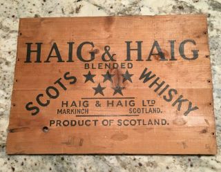 Haig & Haig Scots Whiskey Case End Piece