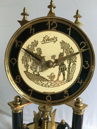 Vintage Brass Schatz Anniversary Clock For Repair Or Display