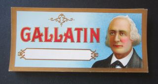 Of 50 Old Vintage - Gallatin - Cigar Box Labels - End