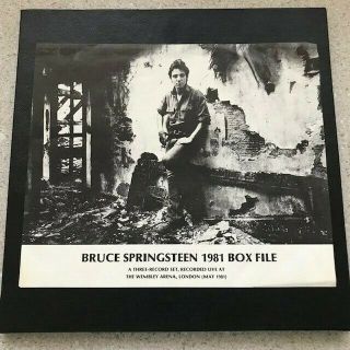 Bruce Springsteen 1981 Box File Live Wembley 3lp Box Set