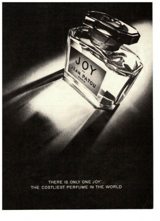 1977 Joy De Jean Patou Paris Perfume Fragrance Vintage Print Advertisement Art