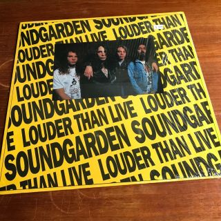 Soundgarden Louder Than Live Promo Vinyl Lp 1990 Chris Cornell - Full Shrink Nm