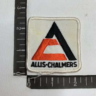 Vtg Allis Chalmers Advertising Patch Agricultural & Industrial Equipment 00m5