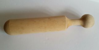Wooden Masher Muddler Pestle Grinder 10.  5 Inches - Rounded End - Ball Handle