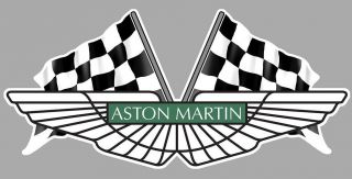 Aston Martin Flags Sticker Vinyle Laminé