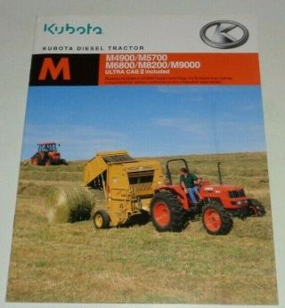 Kubota M4900 M5700 M6800 M8200 M9000 Tractor Loader Backhoe Sales Brochure 3/04