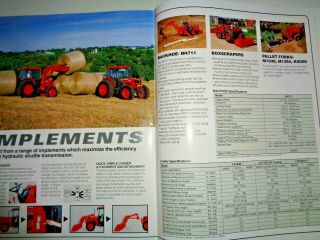 Kubota M4900 M5700 M6800 M8200 M9000 Tractor Loader Backhoe Sales Brochure 3/04 3