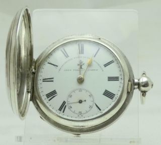 Gentleman’s John Forrest London Antique Silver Full Hunter Pocket Watch.