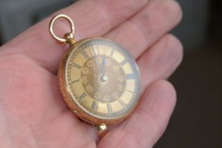 Antique 18ct Gold Pocket Watch.  1830s Runs.