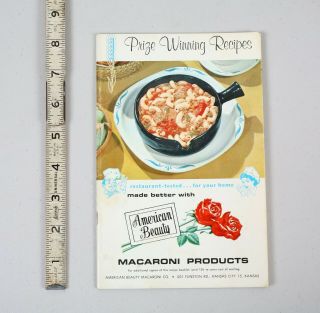 Vintage Macaroni American Beauty Spaghetti Cookbook Durum Wheat Institute Pasta