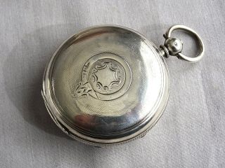 Good Large Silver Keywind Gents Pocket Watch.  L Baker,  Leeds.  1905 Antique 2